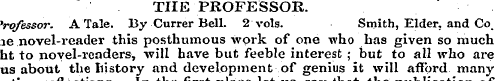 THE PROFESSOR. 'rqfessor. A Tale. 13y Cu...