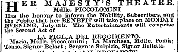 ^ HER MAJESTY'S THEATRE. Mdllo. PICCOLOM...