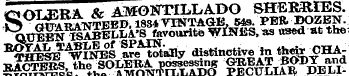rtmjTRA. & AMONTILLADO SHERRIES. S Swa^N...