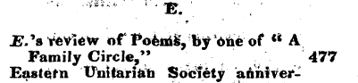 £«• JE-'sVevieW of Poems, by one of cl A...