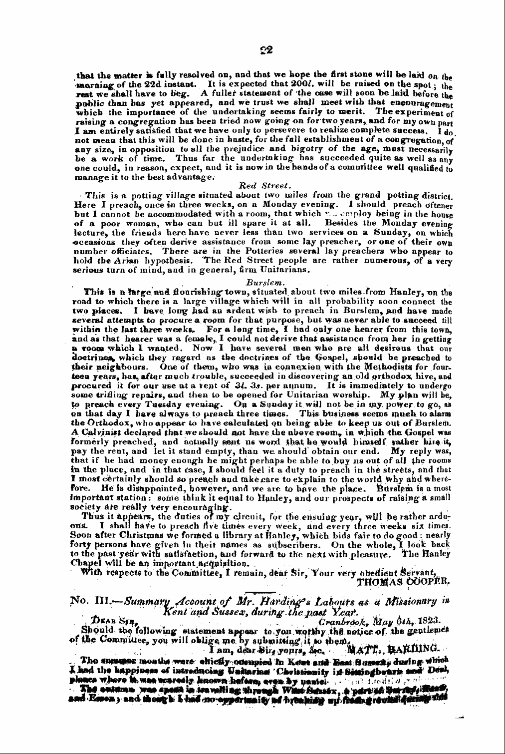 Monthly Repository (1806-1838) and Unitarian Chronicle (1832-1833): F Y, 1st edition, Supplement - No. Iii.—Sumrhwy Recount Of Mr. &Av€Tikg...