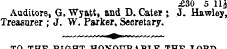 £30 5 11^ A udi t ors , G. Wyatt, and D....