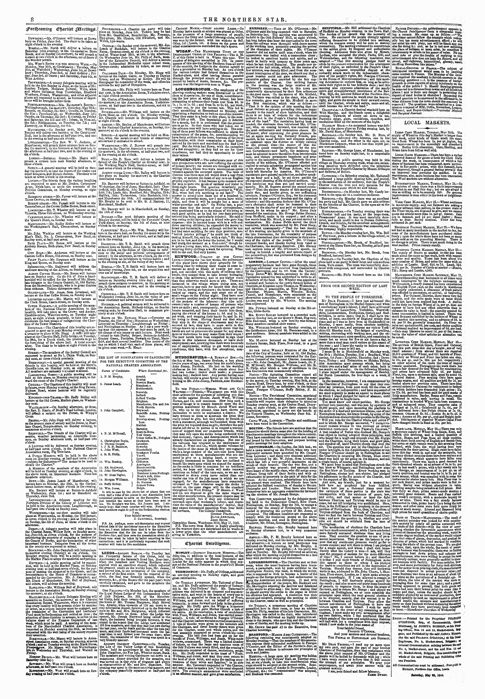 Northern Star (1837-1852): jS F Y, 5th edition: 8