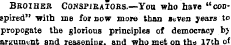 BBOIHEB Conspirators.—You who have "coos...