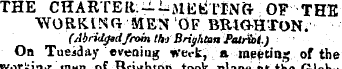 THE CHARTER:--MEETING- OF THE ¦WORrUNfr ...