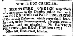 WHOLE HOG CHARTISM. T BROKTEKRE O'BRIEN ...