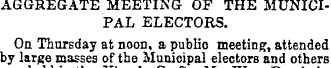 AGGREGATE MEETING OF THE MUNICIPAL ELECT...