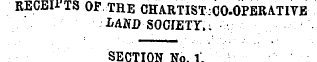 RECEUTS OF.THE CHARTIST;CO.OPERA.TITE LA...