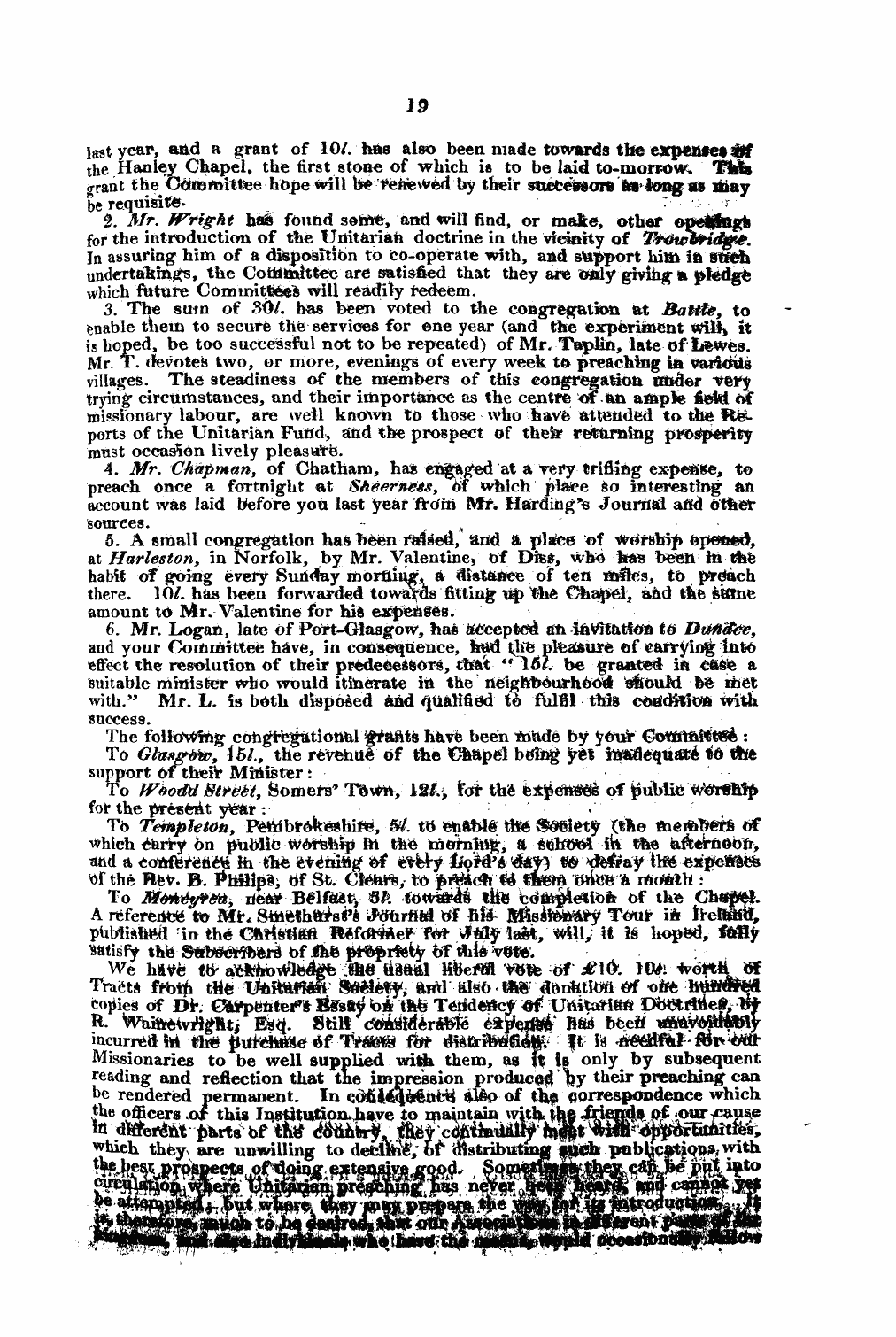 Monthly Repository (1806-1838) and Unitarian Chronicle (1832-1833): F Y, 1st edition, Supplement - Untitled Article