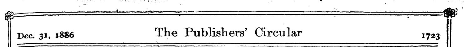 Dec 31 , 1886 The Publishers' Circular I...