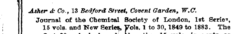 ' Asher <b Co., 13 Bedford Street, Coven...