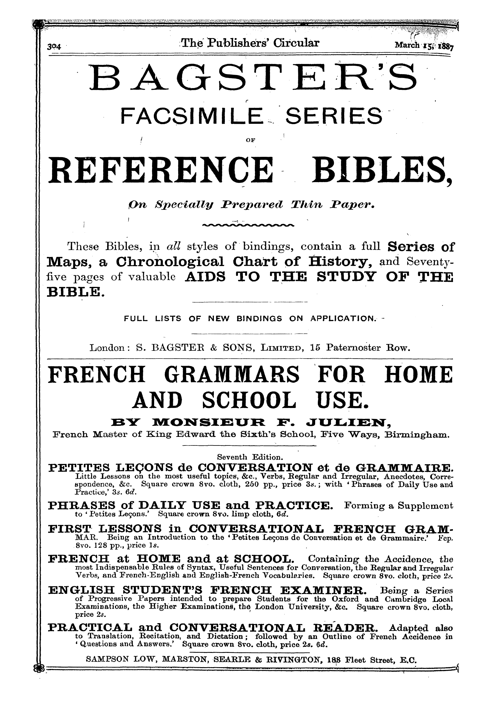 Publishers’ Circular (1880-1890): jS F Y, 1st edition - ¥& ¦ ¦ ¦'•¦¦ ¦ ¦¦ < - ¦ ¦ • ¦ ¦ • - ¦ ¦¦...