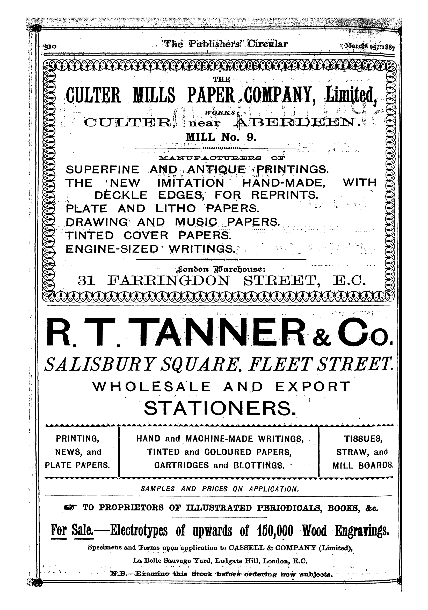 Publishers’ Circular (1880-1890): jS F Y, 1st edition: 36