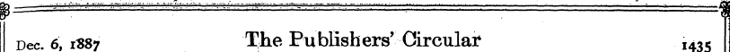 y— . ' is Dec. 6, 1887 The Publishers' C...