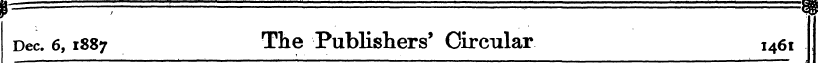 Dec. 6,1887 The Publishers' Circular 146...