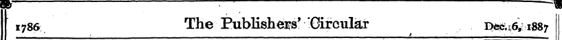 W : ~- = 1786 The Publisheifs' Circular ...