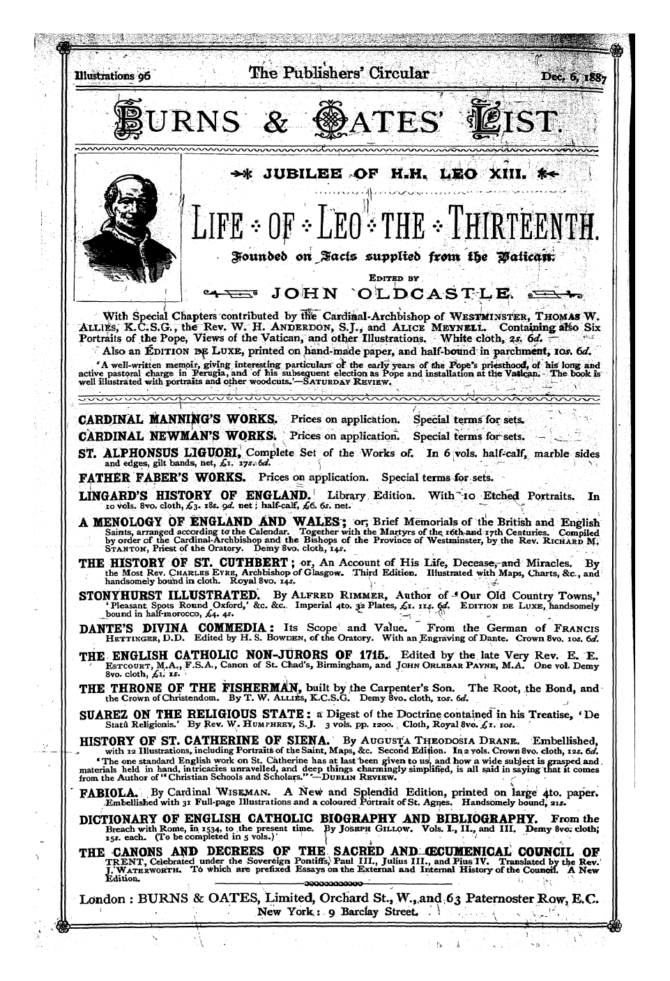 Publishers’ Circular (1880-1890): jS F Y, 1st edition: 290