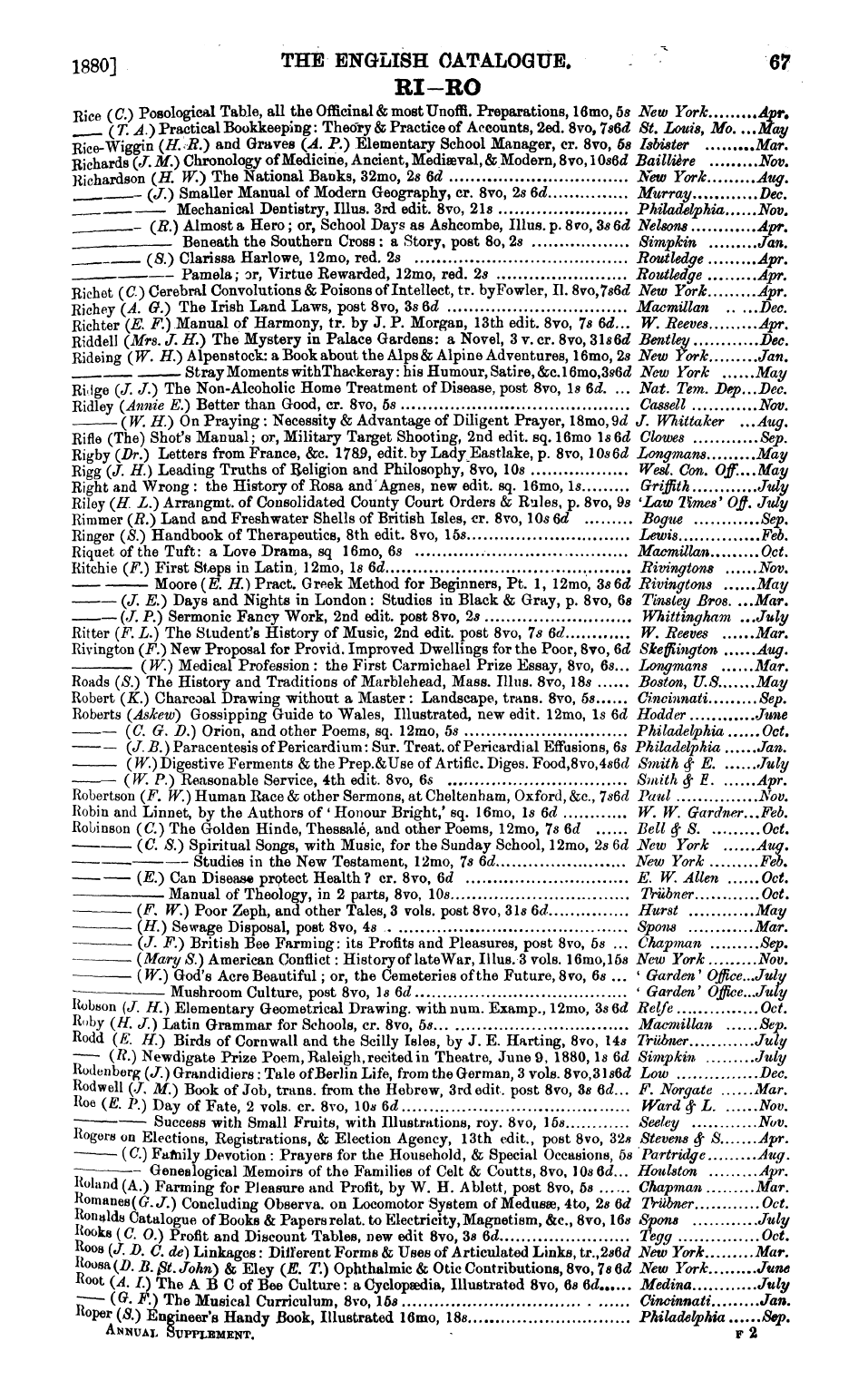 Publishers’ Circular (1880-1890): jS F Y, 1st edition - Untitled Article