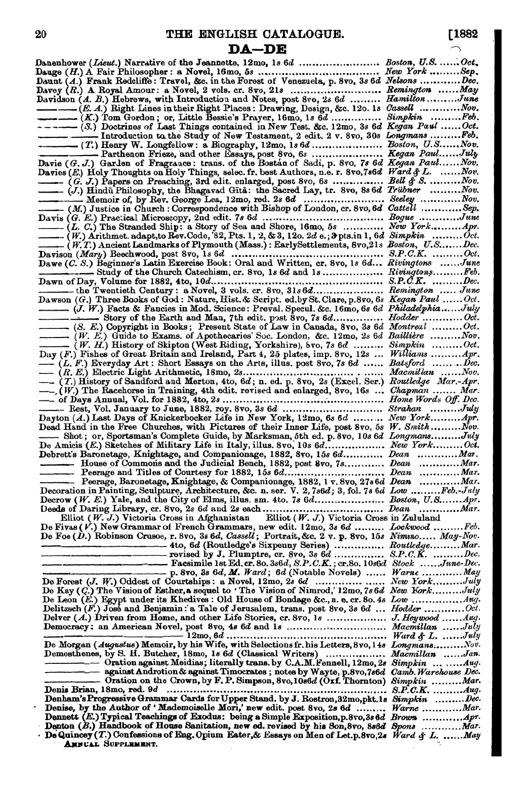 Publishers’ Circular (1880-1890): jS F Y, 1st edition - Untitled Article