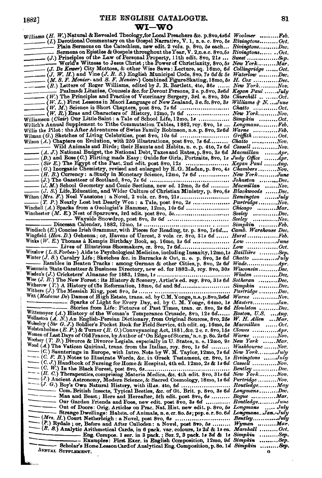 Publishers’ Circular (1880-1890): jS F Y, 1st edition - Untitled Article