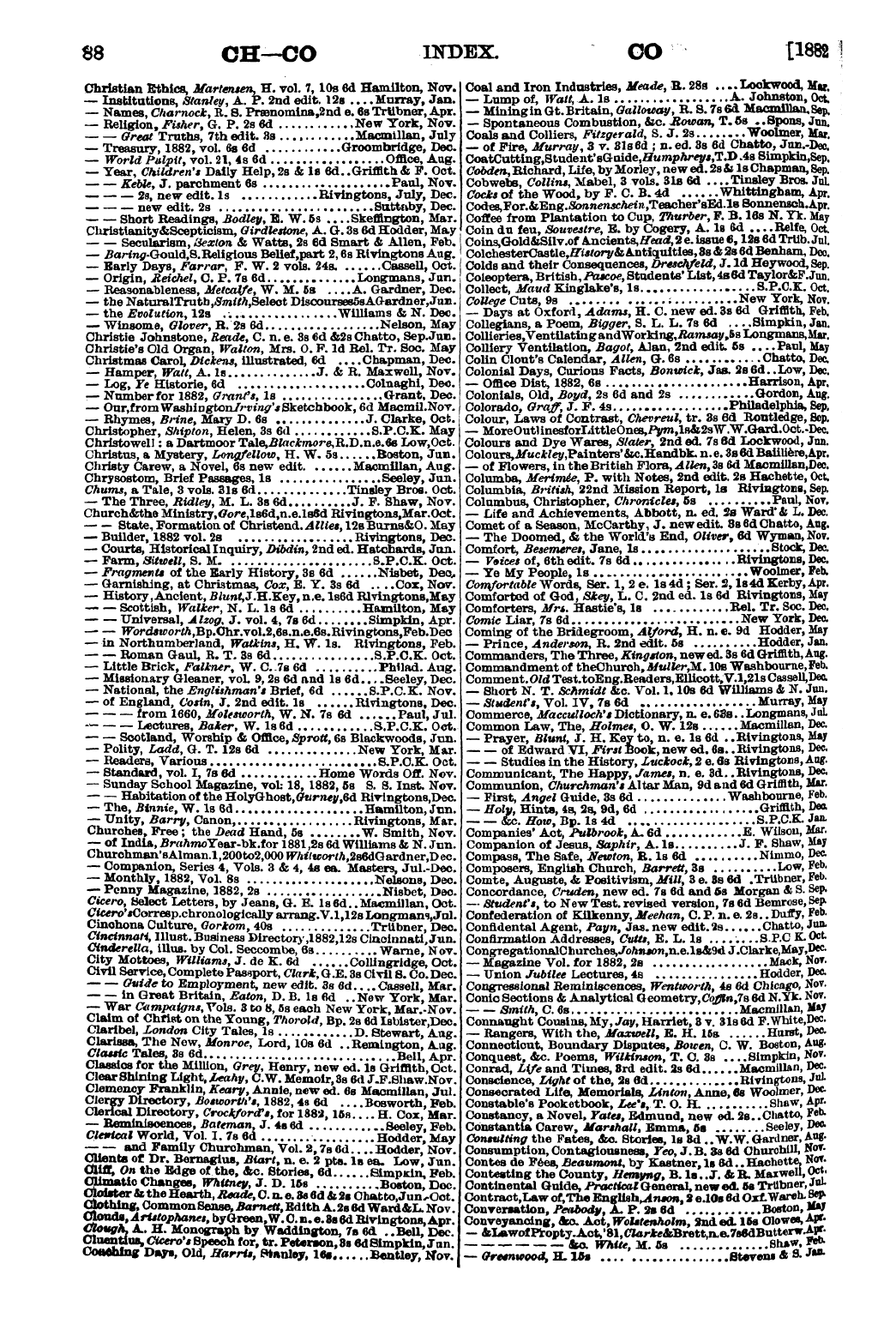 Publishers’ Circular (1880-1890): jS F Y, 1st edition - Untitled Article