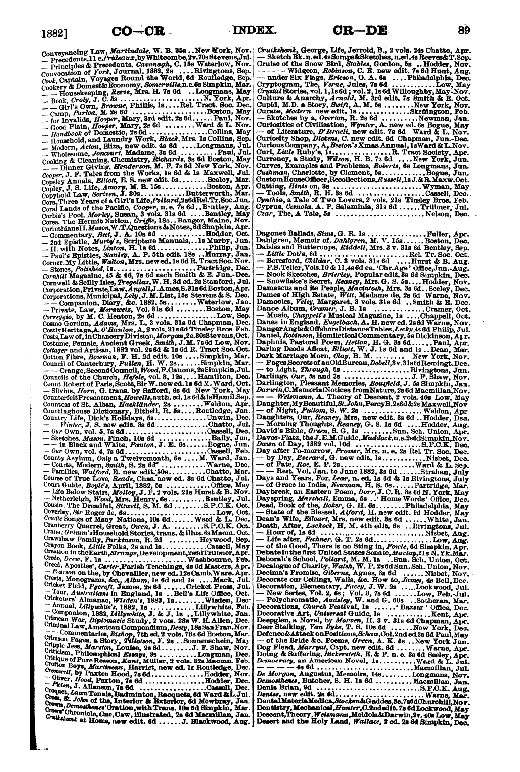 Publishers’ Circular (1880-1890): jS F Y, 1st edition - Untitled Article