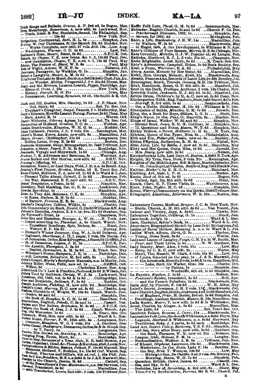 Publishers’ Circular (1880-1890): jS F Y, 1st edition - Untitled Article