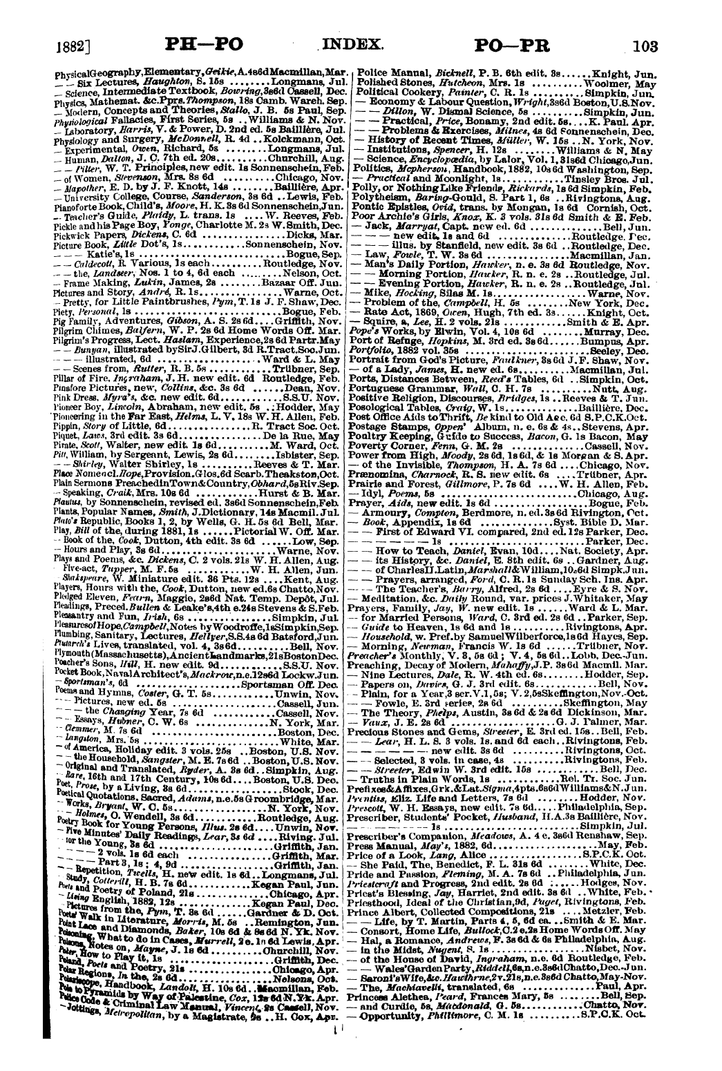 Publishers’ Circular (1880-1890): jS F Y, 1st edition - Untitled Article