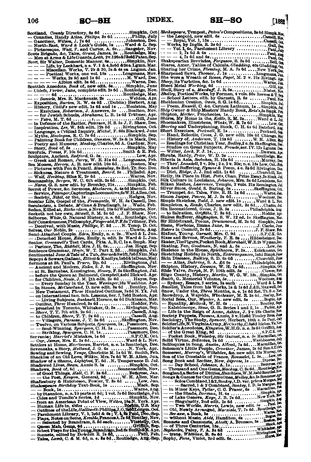 Publishers’ Circular (1880-1890): jS F Y, 1st edition - Untitled Article