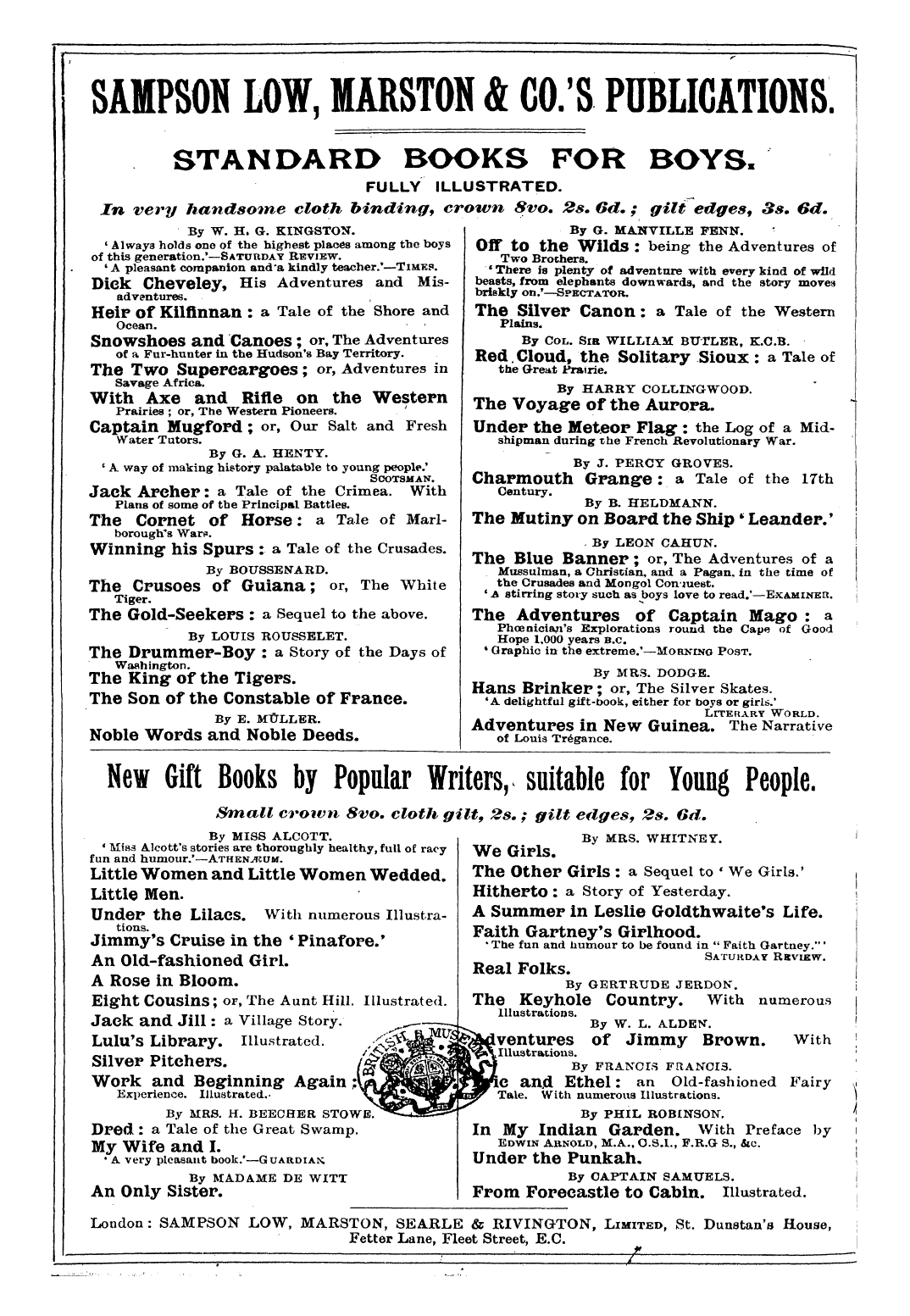 Publishers’ Circular (1880-1890): jS F Y, 1st edition: 2