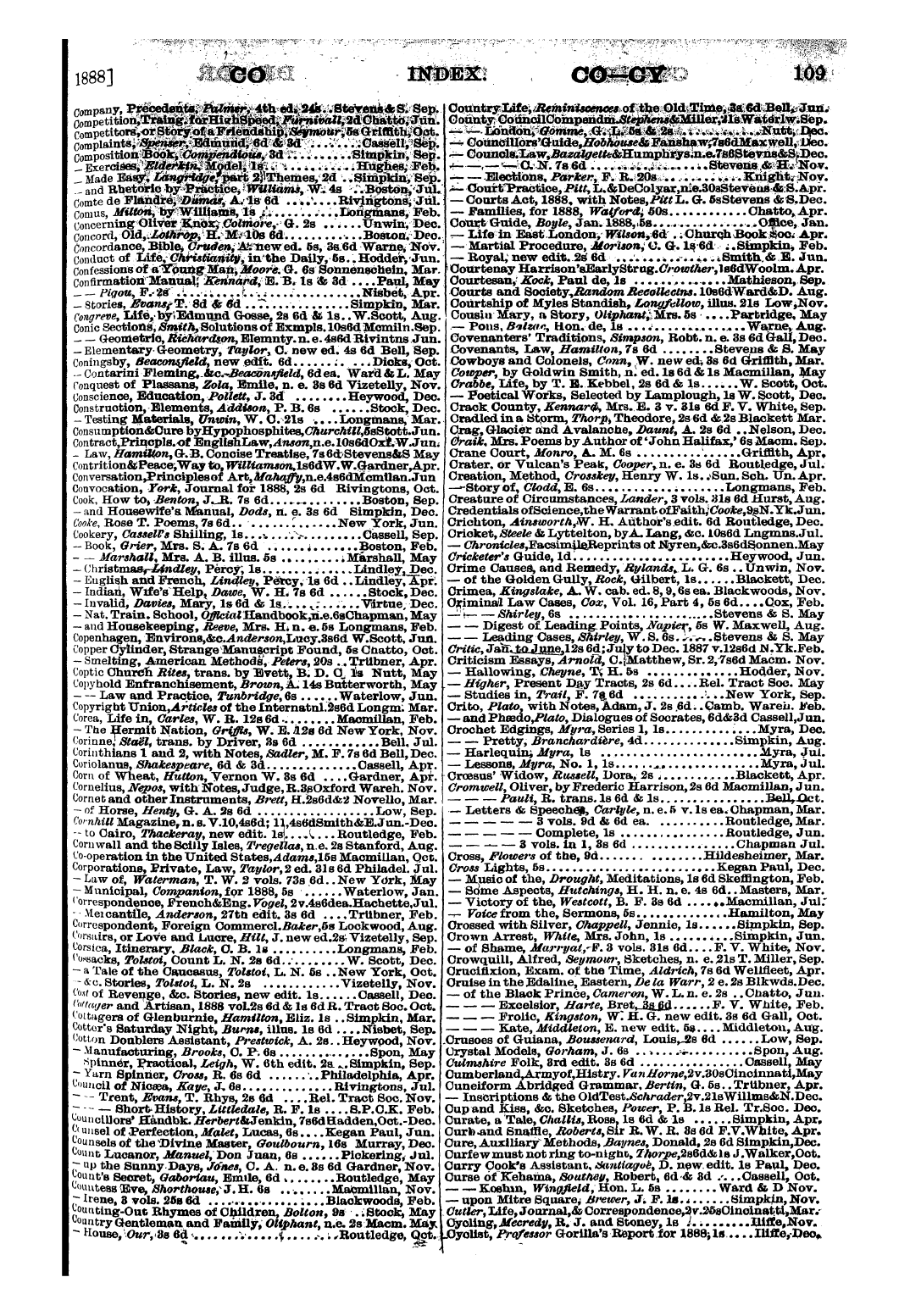 Publishers’ Circular (1880-1890): jS F Y, 1st edition - Untitled Article