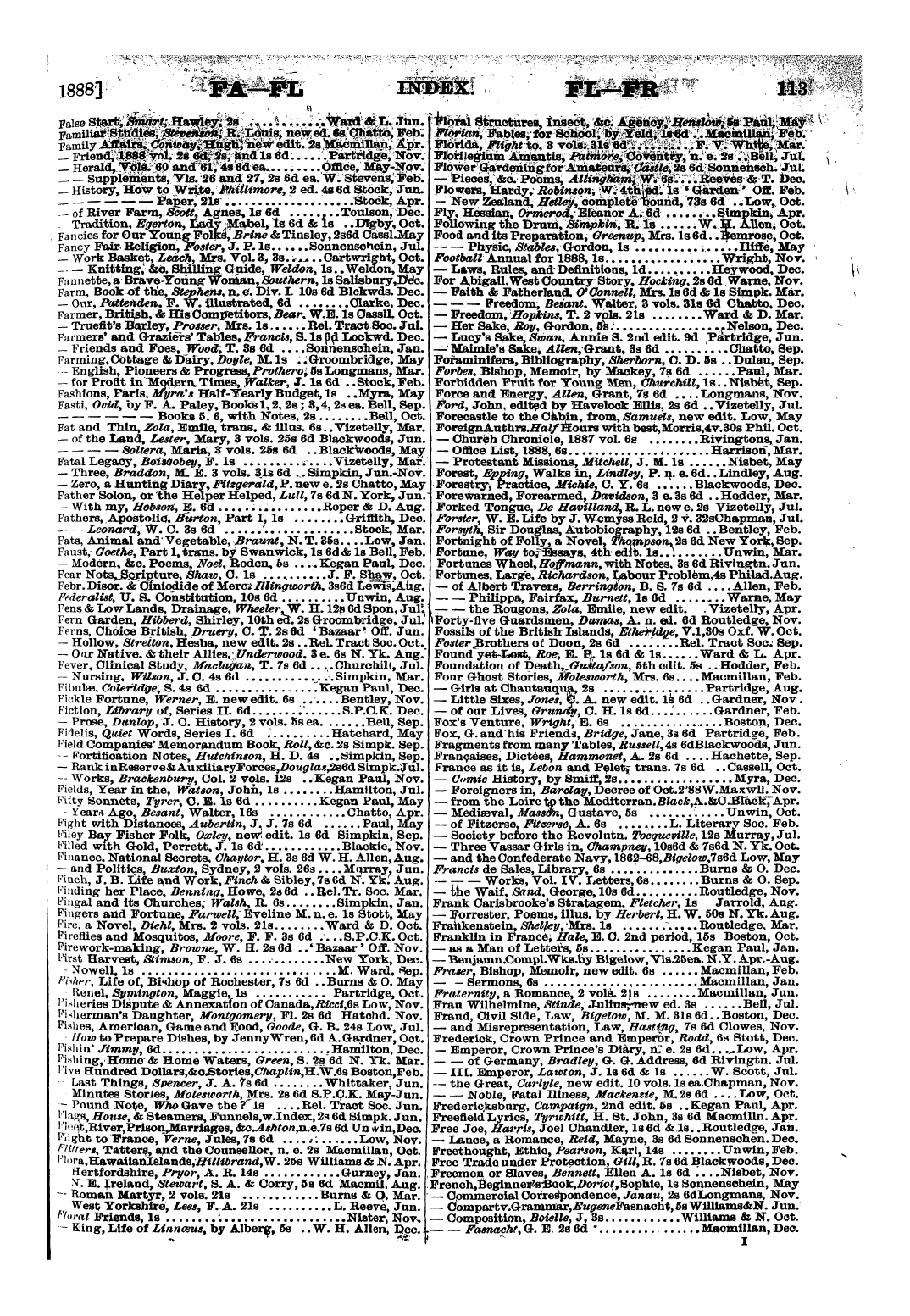 Publishers’ Circular (1880-1890): jS F Y, 1st edition - Untitled Article