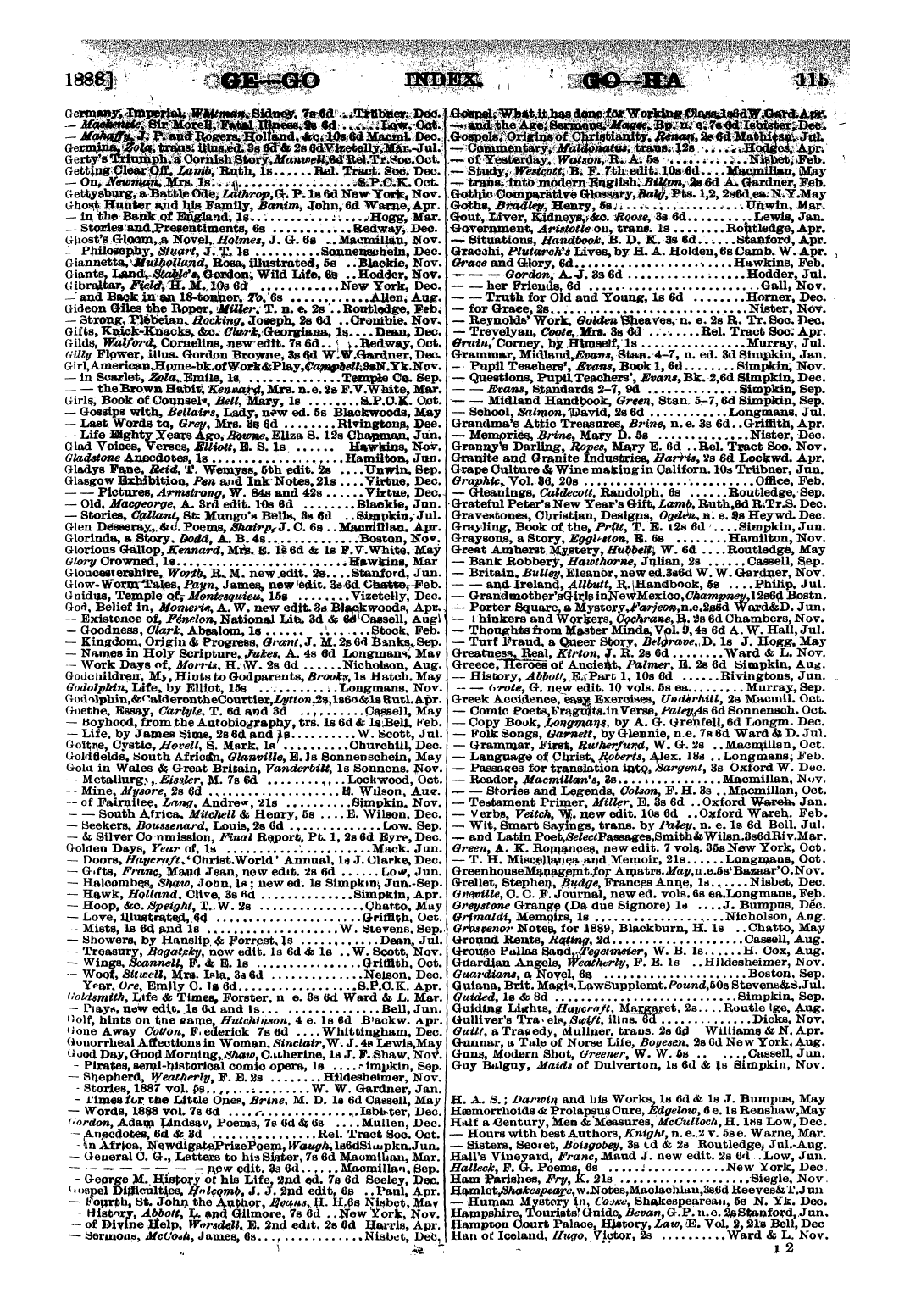 Publishers’ Circular (1880-1890): jS F Y, 1st edition - Untitled Article