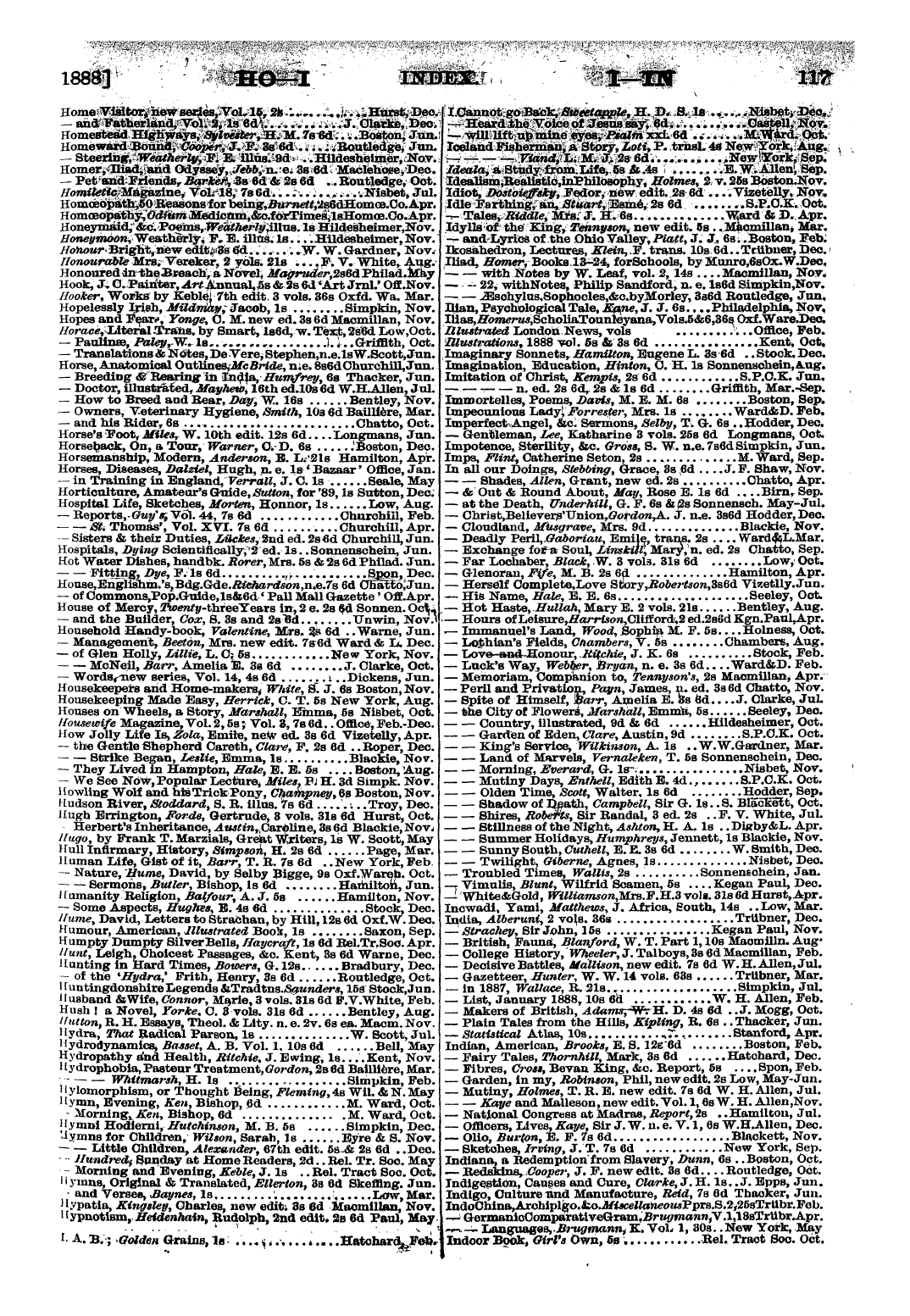 Publishers’ Circular (1880-1890): jS F Y, 1st edition - Untitled Article