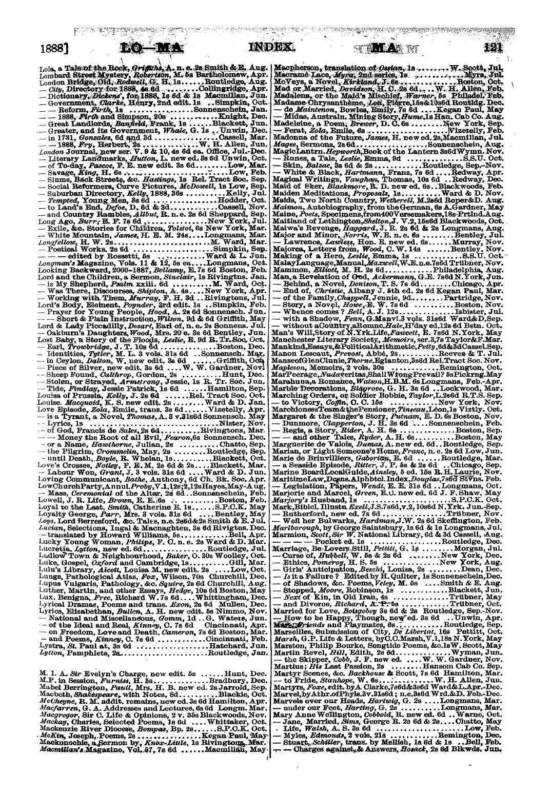 Publishers’ Circular (1880-1890): jS F Y, 1st edition - Untitled Article