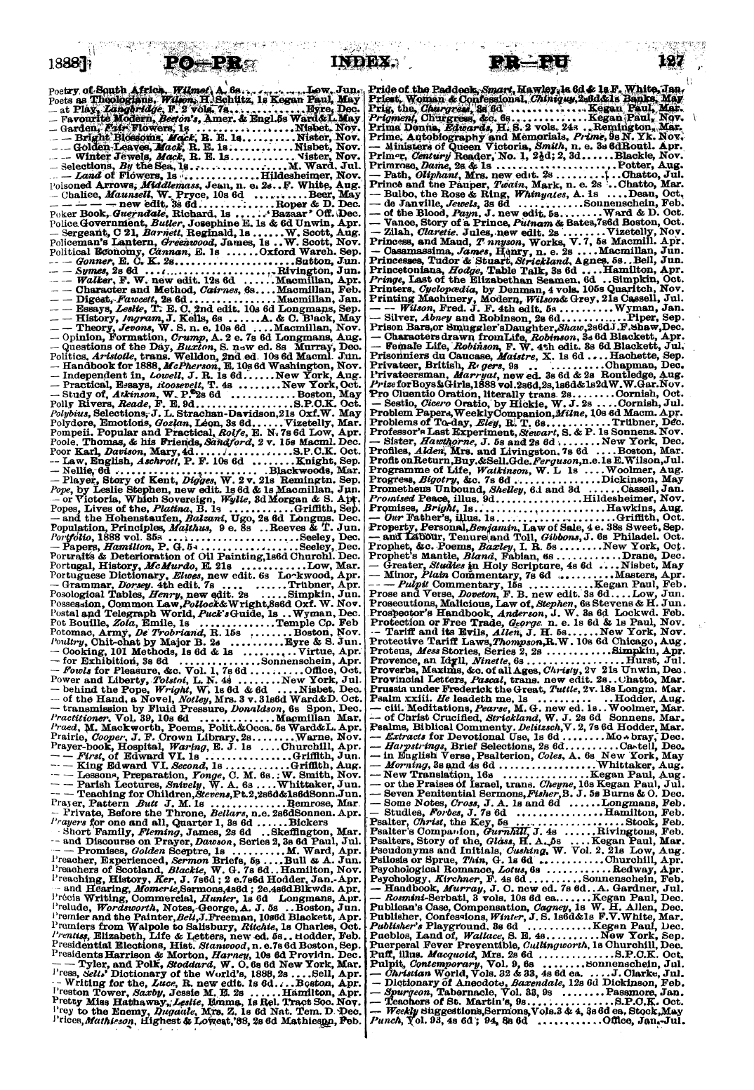 Publishers’ Circular (1880-1890): jS F Y, 1st edition - Untitled Article