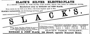 SLACK'S SILVER ELECTRO-PLATE IS A STEONG...