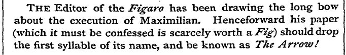 The Editor of the Fig aro has been drawi...