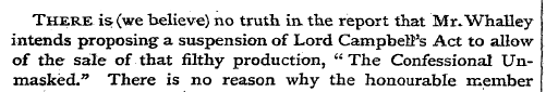 THERE is (we believe) no truth in. the r...