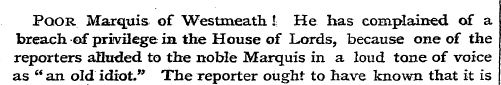 Poor Marquis of Westmeath ! He has compl...