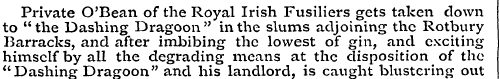 Private O'Bean of the Royal Irish Fusili...