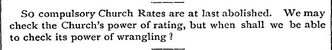 So compulsory Church Rates are at last a...