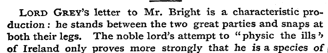 Lord Grey's letter to Mr. Bright is a ch...