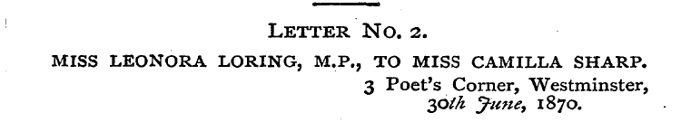 Letter No. 2. miss leonora loring, m.p.,...