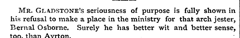 Mr. Gladstone's seriousness of purpose i...