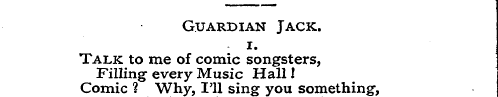 Guardian Jack. 1. Talk Filling to - me e...