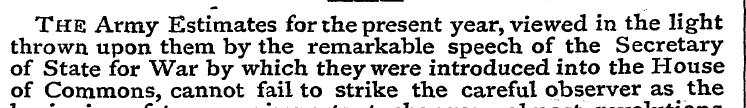 thrown The Army upon them Estimates by t...