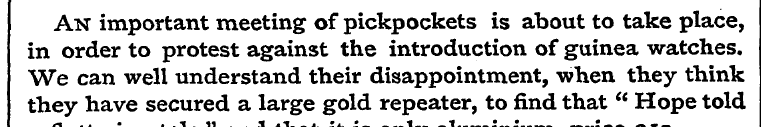 An important meeting of pickpockets is a...
