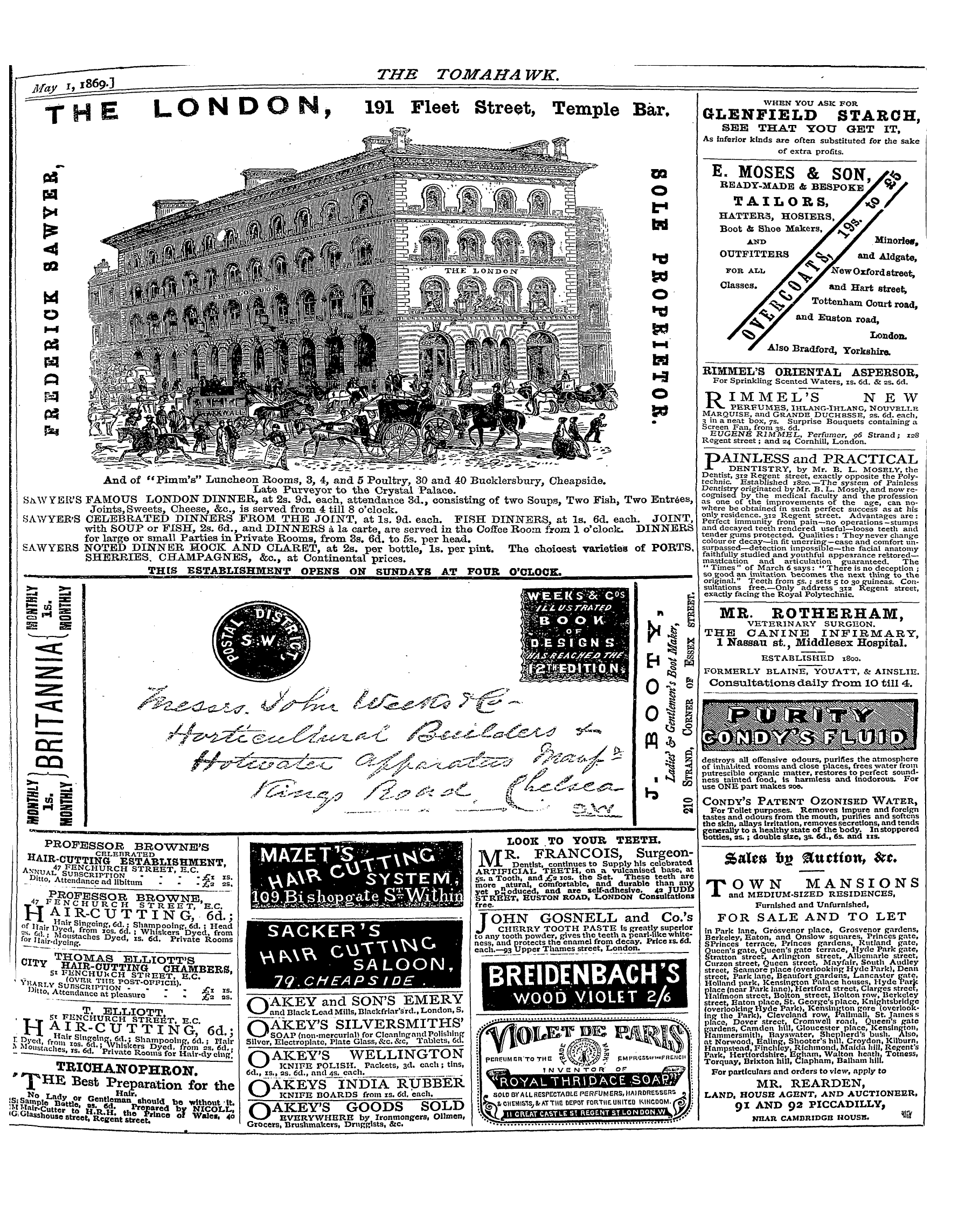 Tomahawk (1867-1870): jS F Y, 1st edition - — ¦ Ztz " Tub Tomahawk. Unyuj^^ , ===== ...