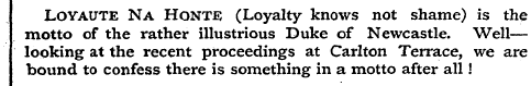 LOYAUTE Na HONTE (Loyalty knows not sham...